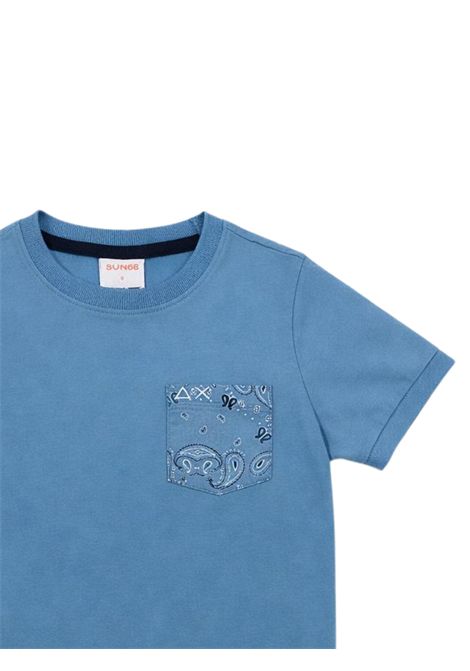 T-shirt bambino avio in cotone SUN68 | T36303AVIO