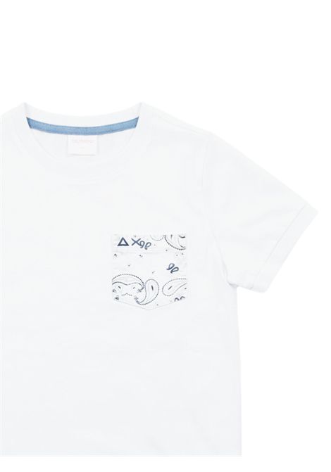 T-shirt bambino bianca in cotone SUN68 | T36303BIANCO