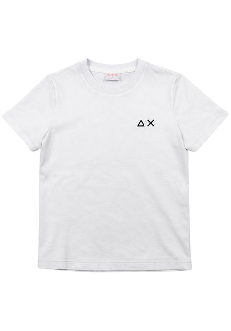 T-shirt bambino bianca in cotone SUN68 | T36304BIANCO