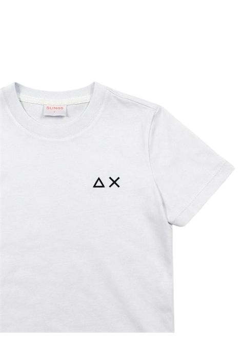 T-shirt bambino bianca in cotone SUN68 | T36304BIANCO