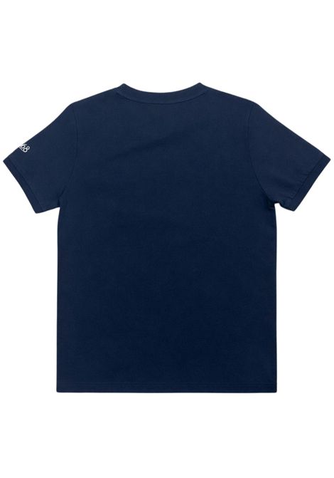 T-shirt bambino blu in cotone SUN68 | T36305BLU