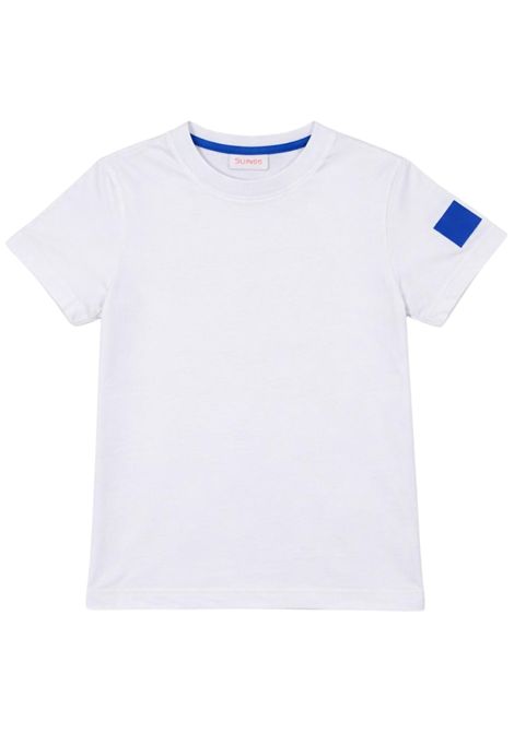 T-shirt bambino bianca in cotone SUN68 | T36307BIANCO