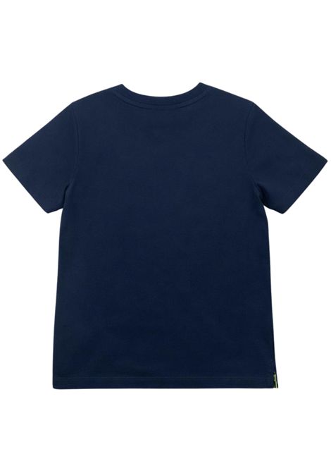 T-shirt bambino blu in cotone SUN68 | T36307BLU