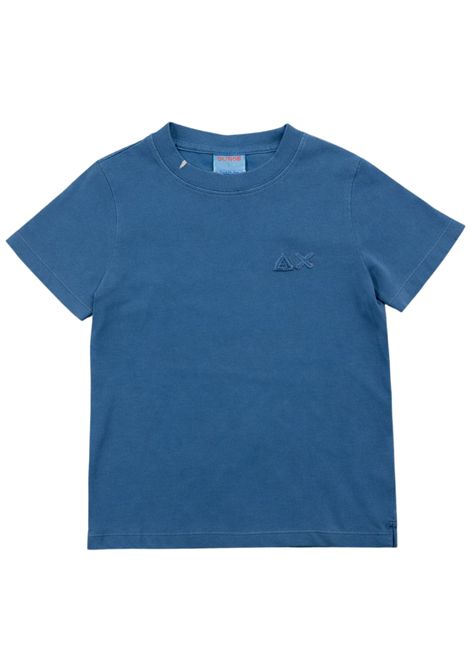 T-shirt bambino avio in cotone SUN68 | T36313AVIO