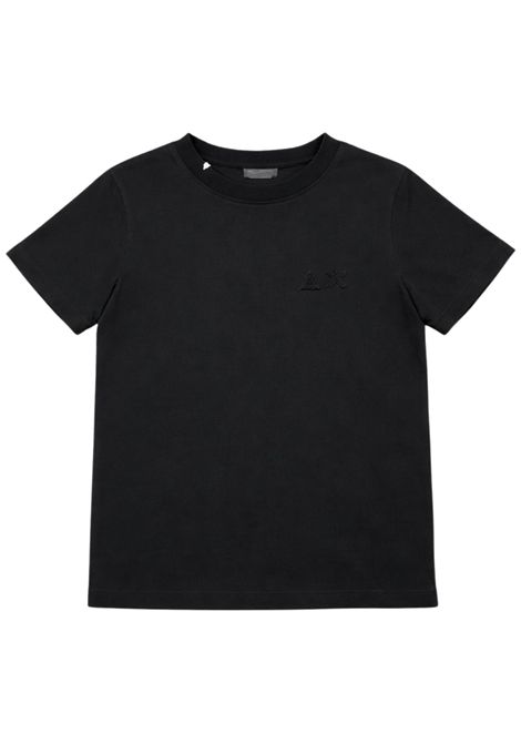 T-shirt bambino nera in cotone SUN68 | T36313NERO