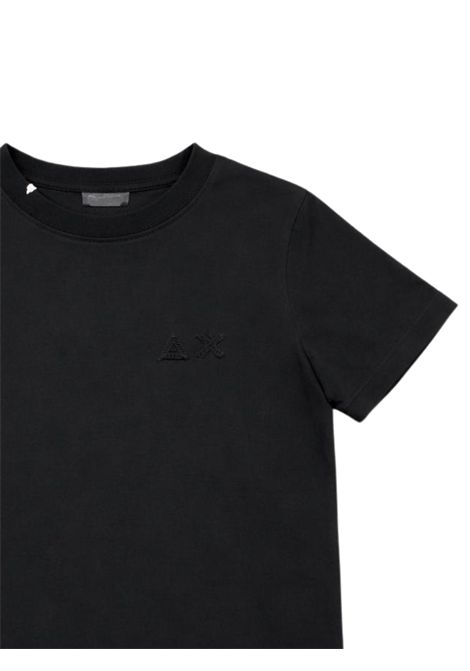 T-shirt bambino nera in cotone SUN68 | T36313NERO