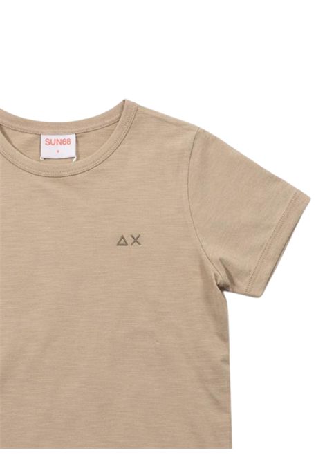 T-shirt bambino beige in cotone SUN68 | T36315BEIGE