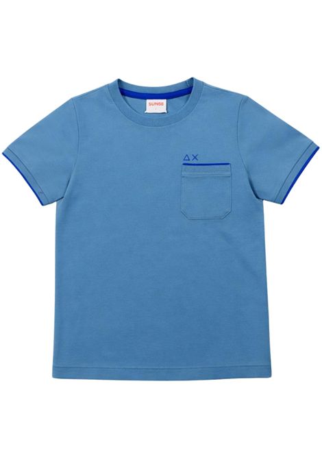 T-shirt bambino avio in cotone<BR/>
