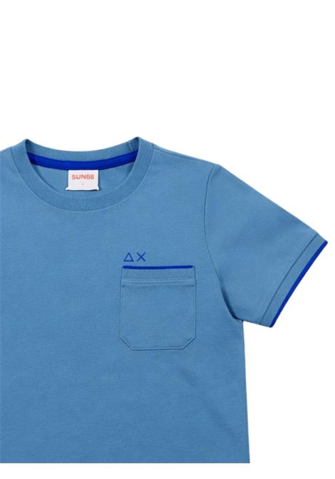 T-shirt bambino avio in cotone SUN68 | T36319AVIO