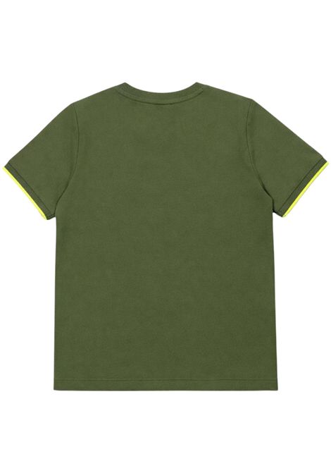 T-shirt bambino verde in cotone SUN68 | T36319VERDE