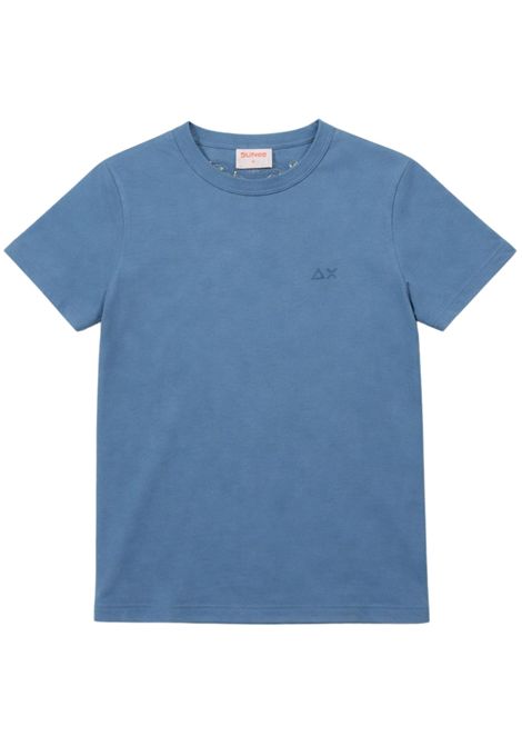 Children's air force blue cotton T-shirt SUN68 | T36323AVIO