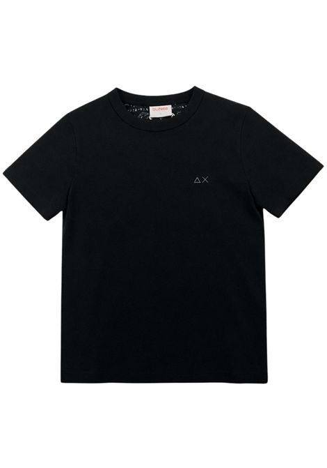 T-shirt bambino nera in cotone SUN68 | T36323NERO
