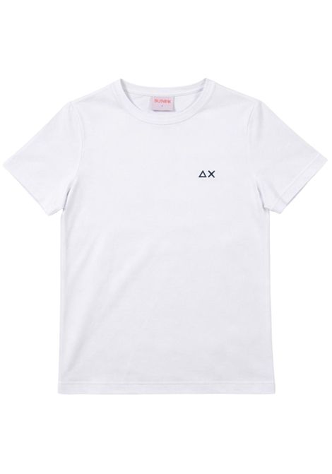 T-shirt bambino bianca in cotone SUN68 | T36327BIANCO