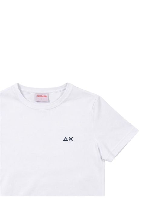 T-shirt bambino bianca in cotone SUN68 | T36327BIANCO