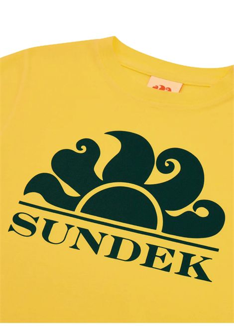 T-shirt bambino gialla in cotone SUNDEK | 8523GIALLO