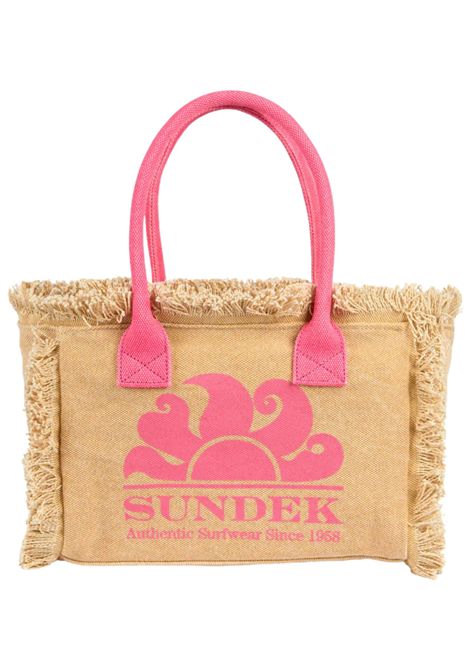 Cotton straw bag for girls SUNDEK | AW909ABCA600/MAPAGLIA