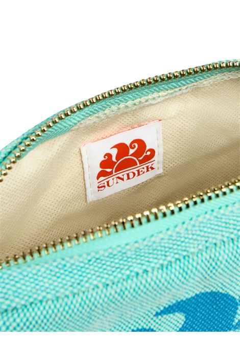 Pochette unisex verde in cotone SUNDEK | AW910ABCA/MAVERDE ACQUA
