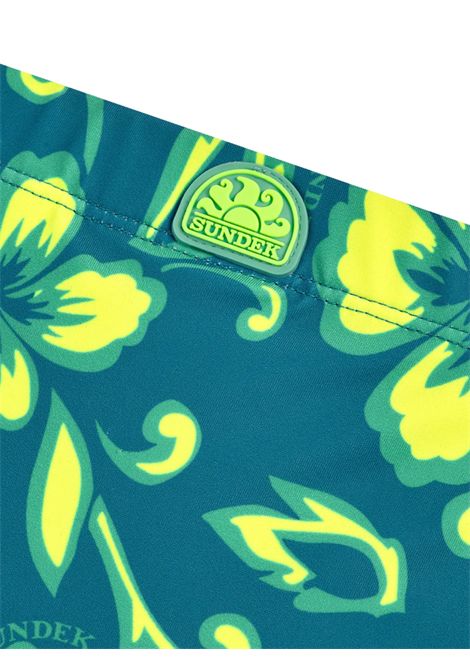 Green children's swimsuit SUNDEK | B279SSL41/MAVERDE