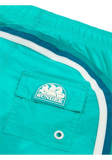 Costume da bagno bambino verde acqua SUNDEK | B504BDN4100/MAVERDE