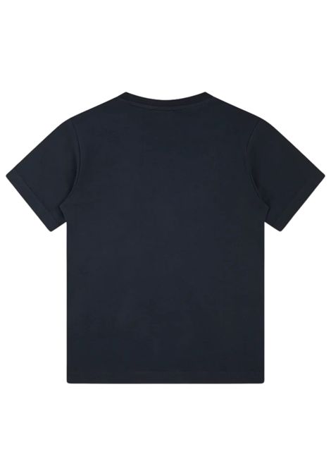 T-shirt bambina blu in cotone SUNDEK | B699TEJ787M/MABLU