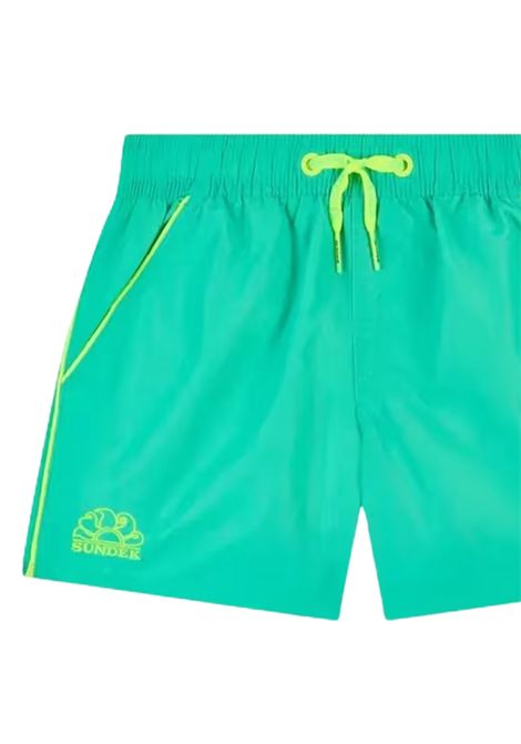 Costume da bagno bambino verde acqua SUNDEK | B700BDTA100/MAVERDE