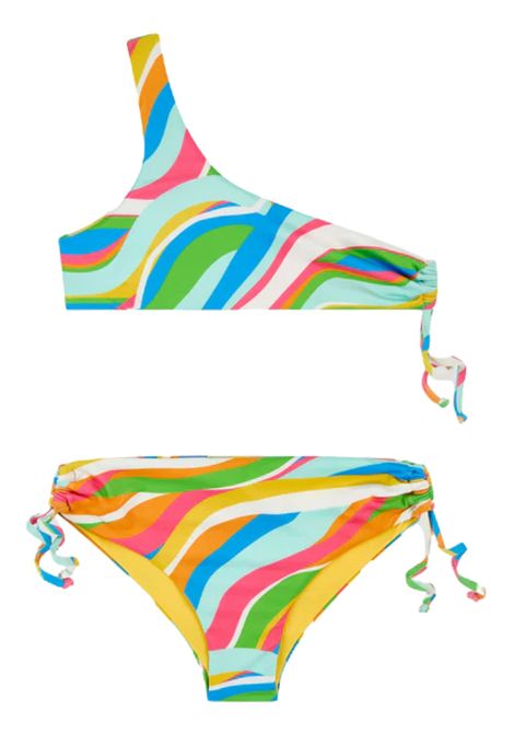 Multicolored girls' swimsuit SUNDEK | G437KNL360I/MAMULTICOLOR