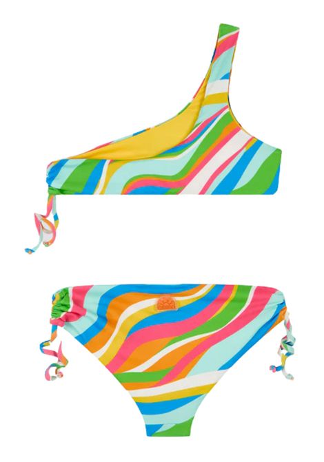 Multicolored girls' swimsuit SUNDEK | G437KNL360I/MAMULTICOLOR