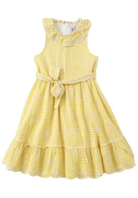 Abito bambina giallo in cotone Tartine et Chocolat | CA30052/ANGIALLO