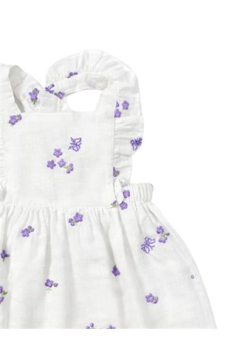 Abito neonata bianco in cotone Tartine et Chocolat | CA30141/ANBIANCO