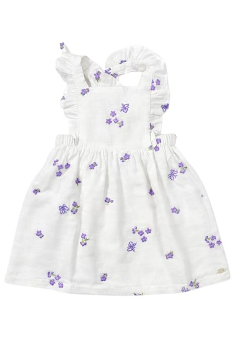 Abito neonata bianco in cotone Tartine et Chocolat | CA30141/ANBIANCO