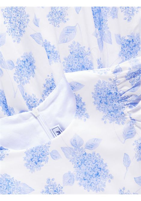 Abito bambina bianco/azzurro in cotone Tartine et Chocolat | CA30302/ANBIANCO/AZZURRO