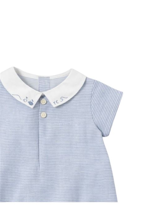 Pagliaccetto neonato azzurro in cotone Tartine et Chocolat | CA33010/ANAZZURRO