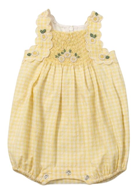 Yellow cotton baby romper Tartine et Chocolat | CA33011/ANGIALLO