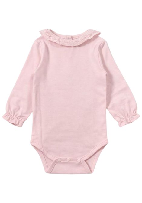 Body neonata rosa in cotone Tartine et Chocolat | TV11011/ANROSA