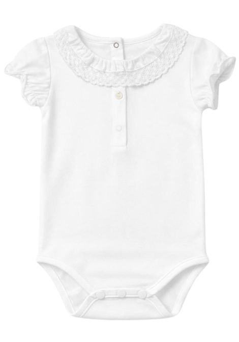 Body neonata bianco in cotone Tartine et Chocolat | TW11051/ANBIANCO