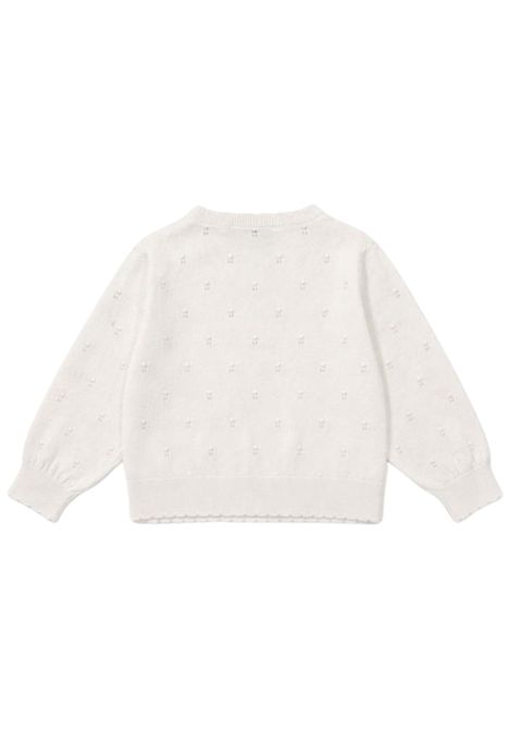 White cotton baby cardigan Tartine et Chocolat | TW18001/ANBIANCO