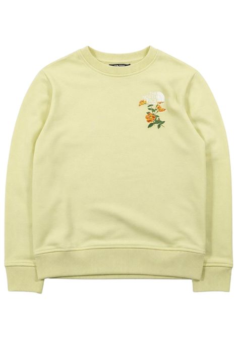 Felpa bambina verde chiaro in cotone THE NORTH FACE | G1PG60VERDE CHIARO