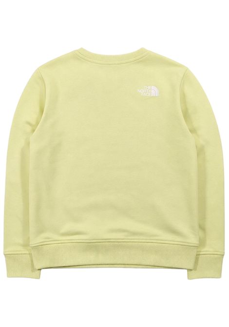 Felpa bambina verde chiaro in cotone THE NORTH FACE | G1PG60VERDE CHIARO
