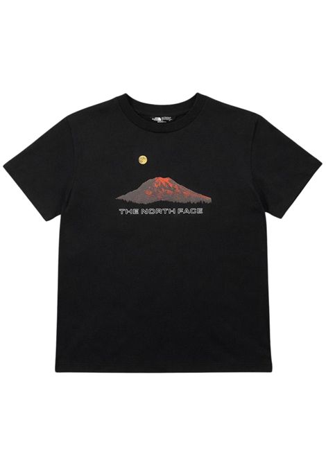 T-shirt bambino nera in cotone THE NORTH FACE | G1UJK3NERO