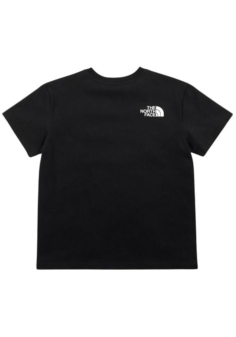 T-shirt bambino nera in cotone THE NORTH FACE | G1UJK3NERO