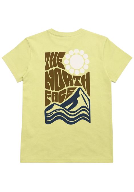 T-shirt bambino verde chiaro in cotone THE NORTH FACE | G21G60VERDE CHIARO