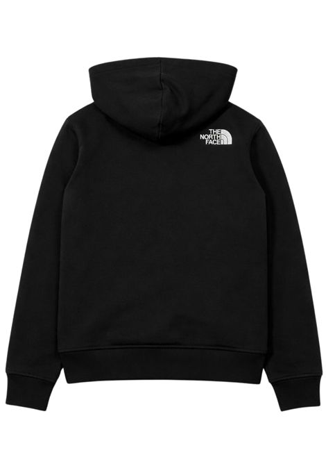 Felpa bambino nera in cotone THE NORTH FACE | GR8JK3NERO