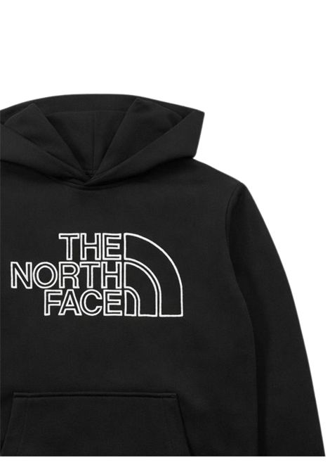 Felpa bambino nera in cotone THE NORTH FACE | GR8JK3NERO