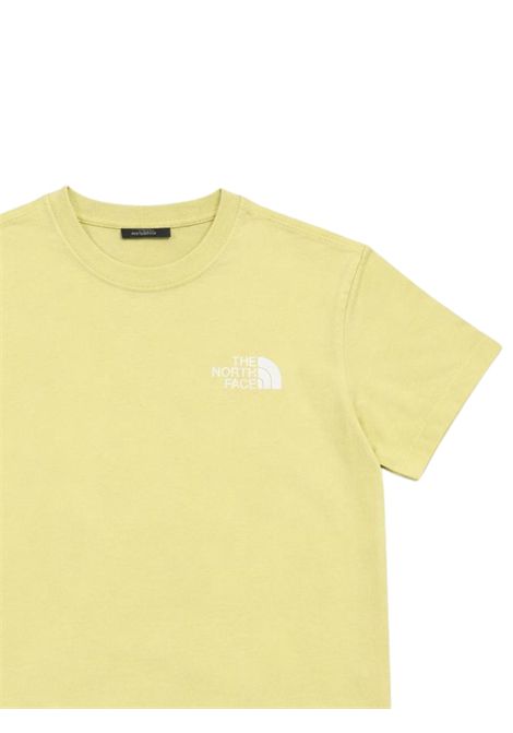 T-shirt bambino verde chiaro in cotone THE NORTH FACE | T4G60VERDE CHIARO