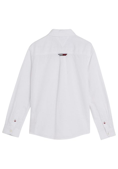 Camicia bambino bianca in cotone TOMMY HILFIGER | KB0KB08142/MOBIANCO