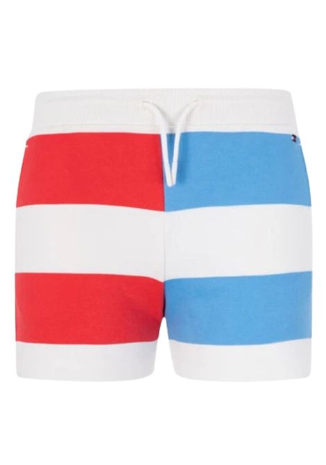 Bermuda bambino bianco in cotone TOMMY HILFIGER | KG0KG07251/MOBIANCO
