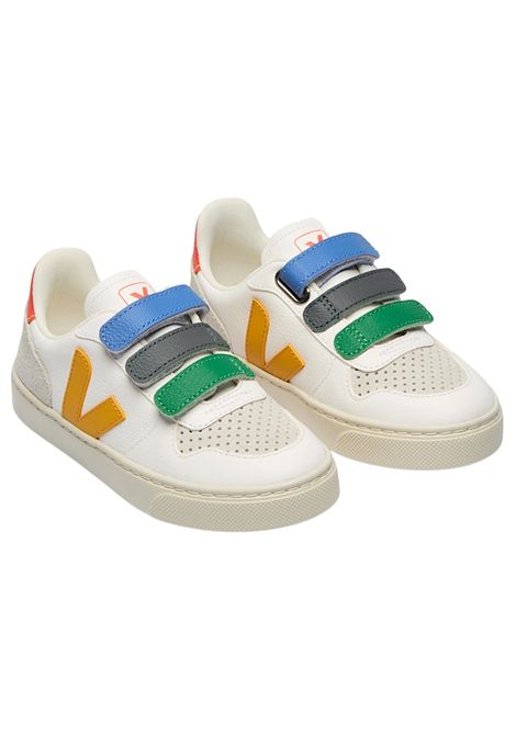 Scarpe bambino in pelle bianca VEJA | CV0520612C/PIABIANCO