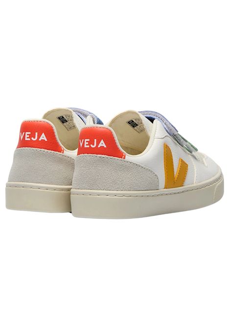 Scarpe bambino in pelle bianca VEJA | CV0520612C/PIABIANCO