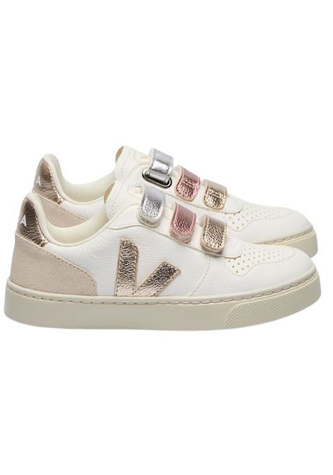 Scarpe bambina in pelle bianca VEJA | CV0520647/PIABIANCO