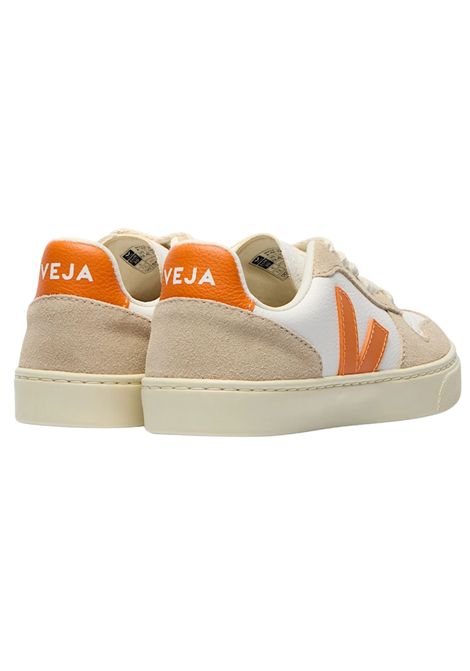 Scarpe unisex bianco/arancio in pelle VEJA | CX0520652C/PIABIANCO/ARANCIO
